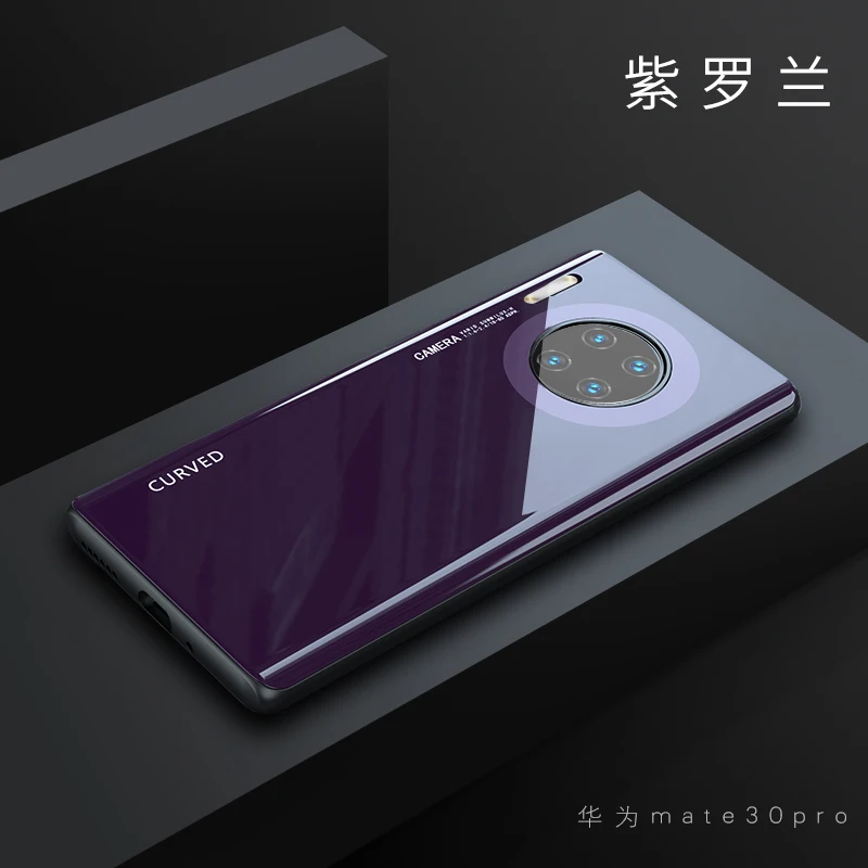 pattern 11 Чехол GKK для huawei mate 30 Pro, чехол из закаленного стекла с мягким краем, чехол для телефона huawei mate 30 Pro 5G, Coque Fundas - Цвет: pattern 11