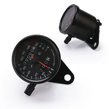 

Motorcycle Universal Speedometer 12v Odometer Dual Speedometer LED Indicator Dashboard Suitable For Motorcycle Refit Accessories