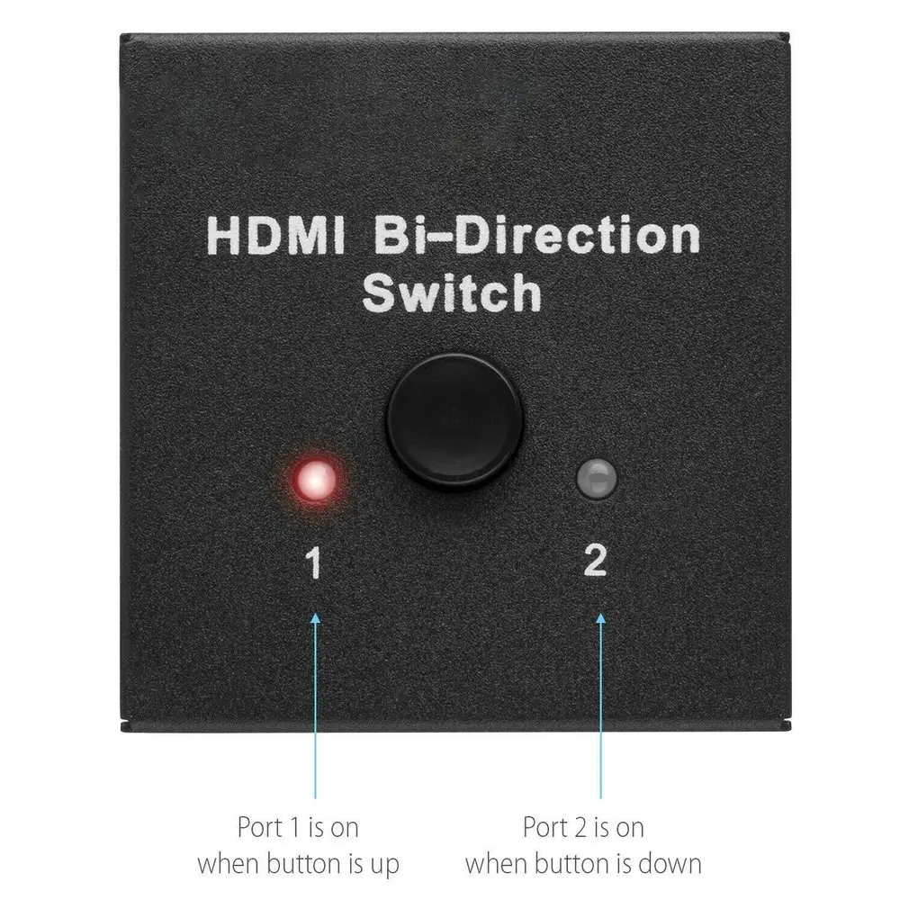 1x2 In Out UHD 4K Bi Direction HDMI 2.0 Switcher Splitter Hub HDCP 3D HDMI Splitter with Full Ultra HD
