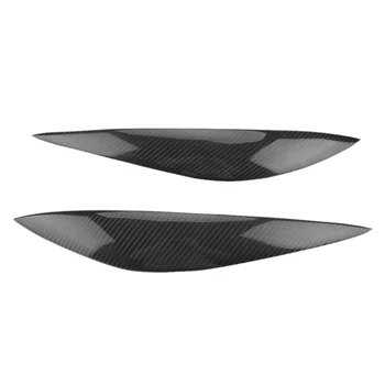 

Car Real Carbon Fiber Headlight Eyebrow Eyelid Trim for Mercedes Benz W204 Pre-Facelift 2008 -2011