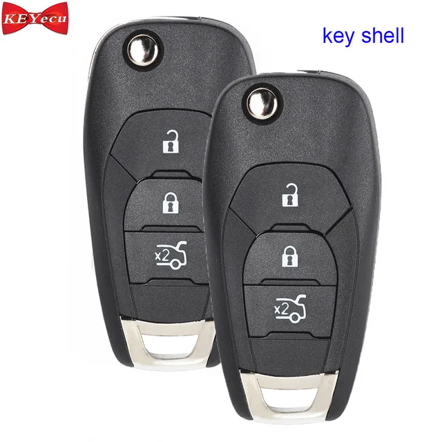 KEYECU 2 шт. для Chevrolet Aveo Cruze 2014 2015 2016 2017 дистанционного ключа оболочки чехол Брелок |