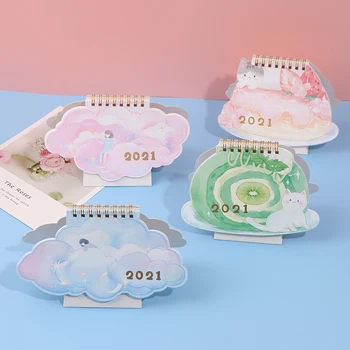 

2021 Lovely Desk Calendar Weekly Daily Monthly Schedule Planner To Do List Organizer 2020.08-2021.12 School Office Supplies