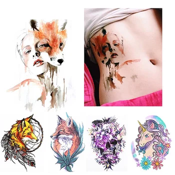 

Temporary Tattoo Sticker Flower Arm Body Art Waterproof Women Coquette Decal