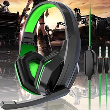 CARPRIE Wired Headphones with Microphone Adjustable Over Ear Gaming Headsets Earphones Low Bass Stereo For NS switch For PS4