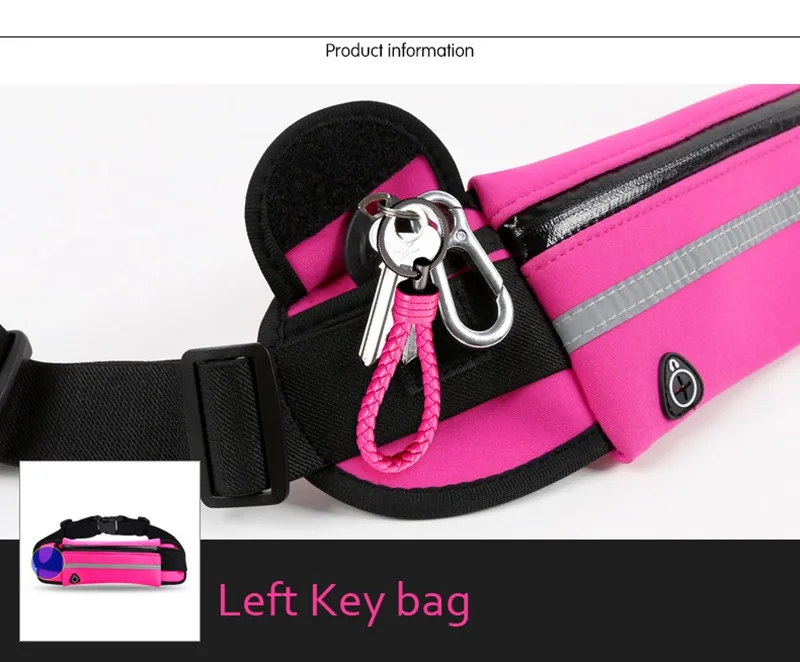 New Outdoor Running Waist Bag Waterproof Mobile Phone Holder Jogging Belt Belly Bag Women Gym Fitness Bag Lady Sport Accessories (52)