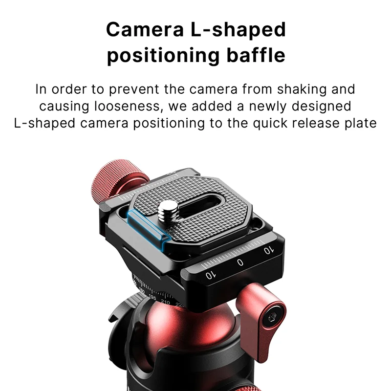 Tripod ball head cold shoe ball head Ulanzi U-70 Metal Mini Ballhead Pan Cold Shoe Double Panoramic Tripod Head DSLR Camera Vlog Bracket