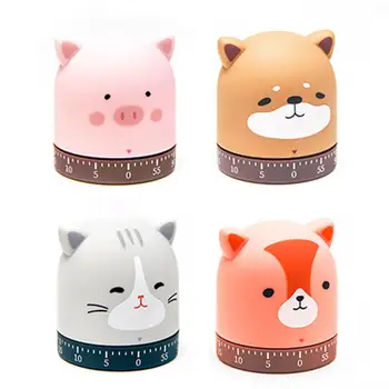 

Cartoon Animal Cooking Timer High Quality 360 Degrees Rotating Wind Up 60 Minutes Timer Alarm For Kitchen Cooking Accessories