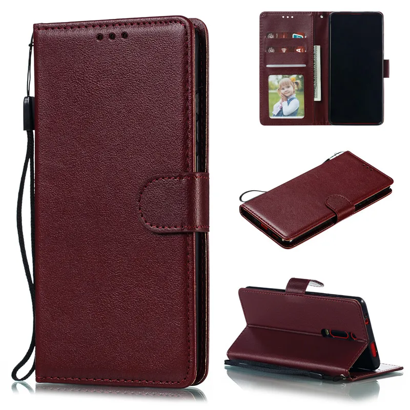 Wine Red Red mi Note 7 8, 6 комплектов/партия, Pro 7A 6A 5A 5 Plus K20 Pro Чехол-портмоне из кожи с откидной Чехол для Xiaomi mi A1 A3 9T Pocophone F1 CC9 типы кредитных карт кошелек Чехол - Цвет: Wine Red