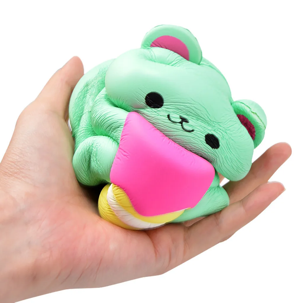 cute Bear Shape Decompression Venting Toys Slow Rebound cartoon Animal Toy Kids adult toys relieve stress #B