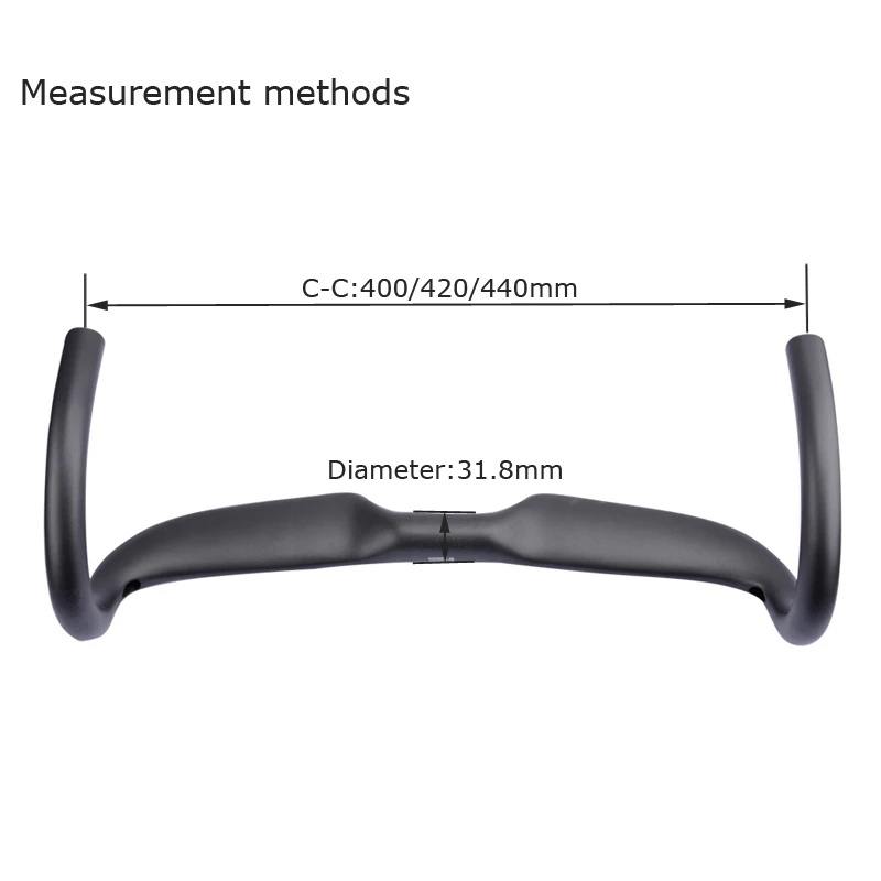 RXL SL велосипедный руль велосипеда изогнутой вперед-вниз-назад формы 31,8 мм углеродистая рукоятка для дорожного велосипеда UD глянцевая/матовая 400/420/440 мм внутренняя направляющая рукоятка