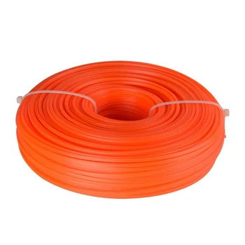 

Nylon Strimmer Trimmer Line 2.4mm x 65M Heavy Duty Brush Cutter Square Core Wire - Orange