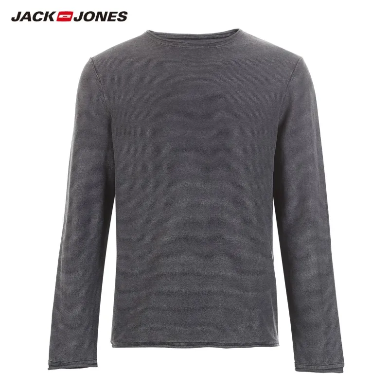 JackJones Мужской умный Повседневный светильник цветной свитер с длинными рукавами 219124518