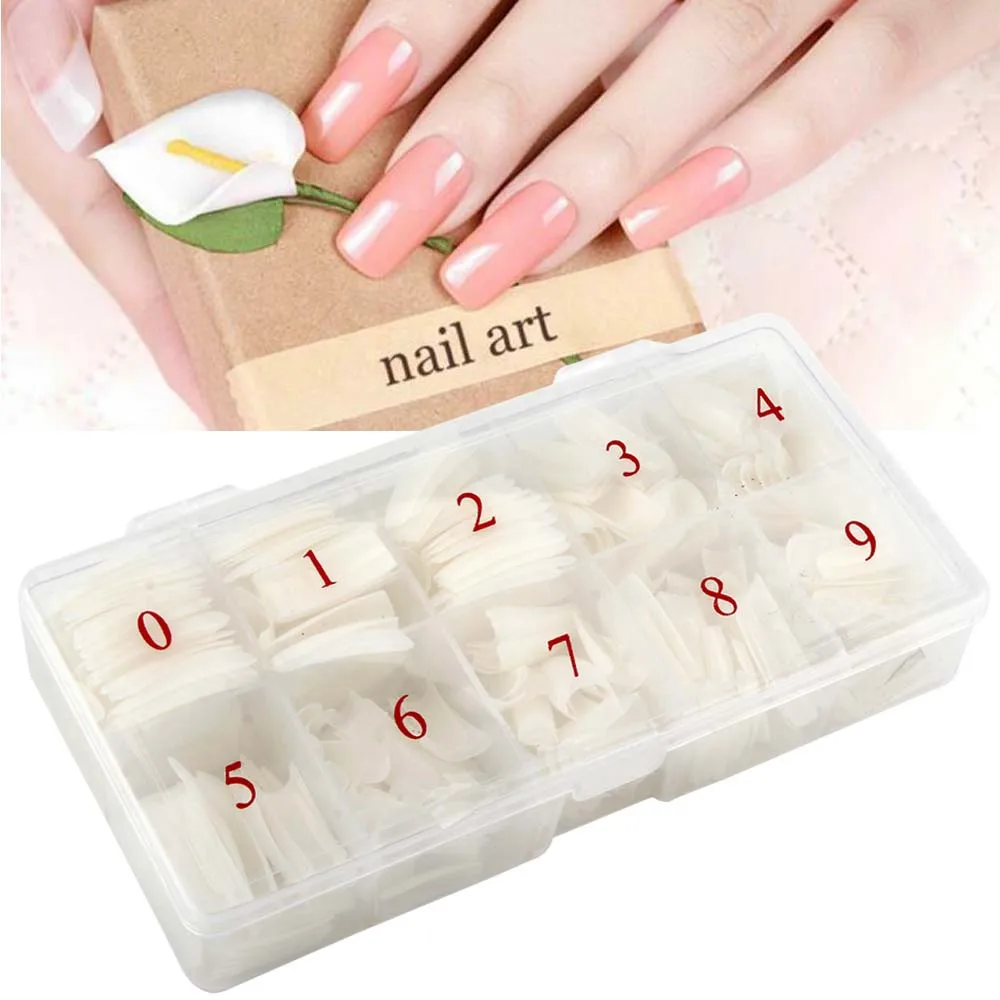 500 шт./кор. Nail Art ложные советы гроб на плоской подошве Форма полное покрытие