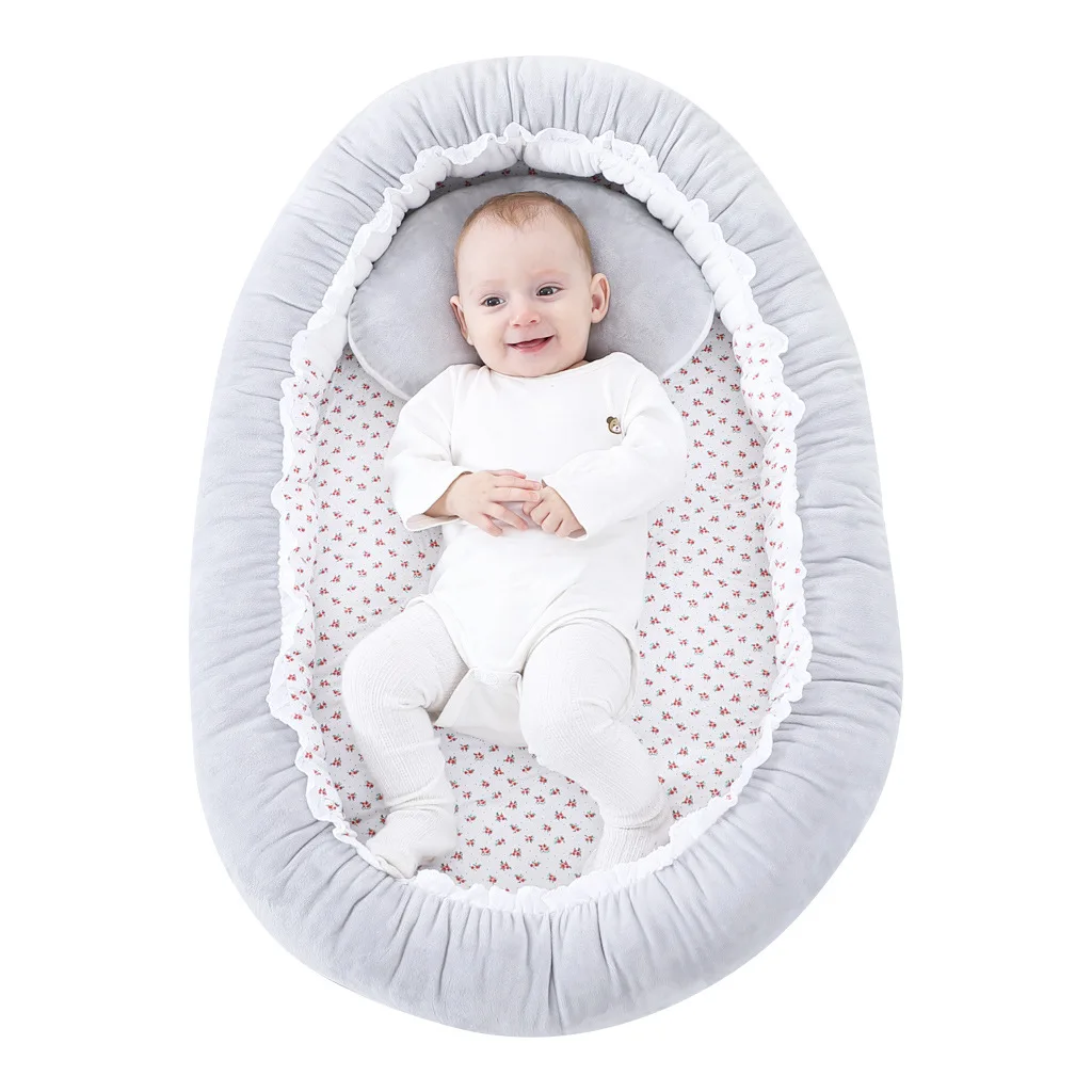 AAG портативная детская кроватка с подушкой Babynest Колыбель для ребенка младенческая дорожная кровать для новорожденного коврик для сна