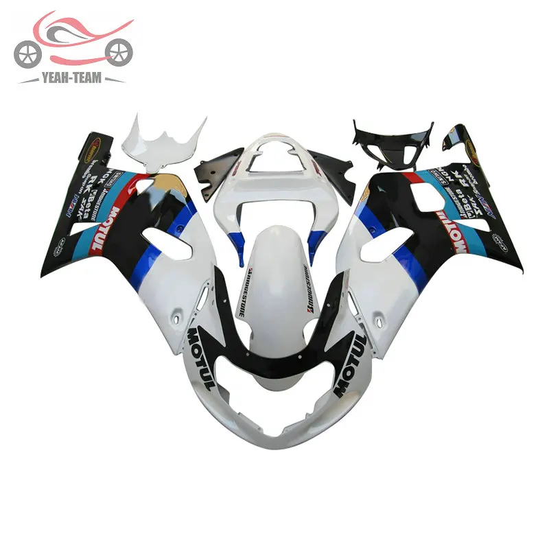 Создайте собственную электронную футболку, обтекатели комплект для Suzuki K1 GSXR750 2001 2002 2003 GSXR600 ввиде горшка 01-03 GSXR 600 750 дорога гоночный мотоцикл обтекаемой формы наборы для ухода за кожей