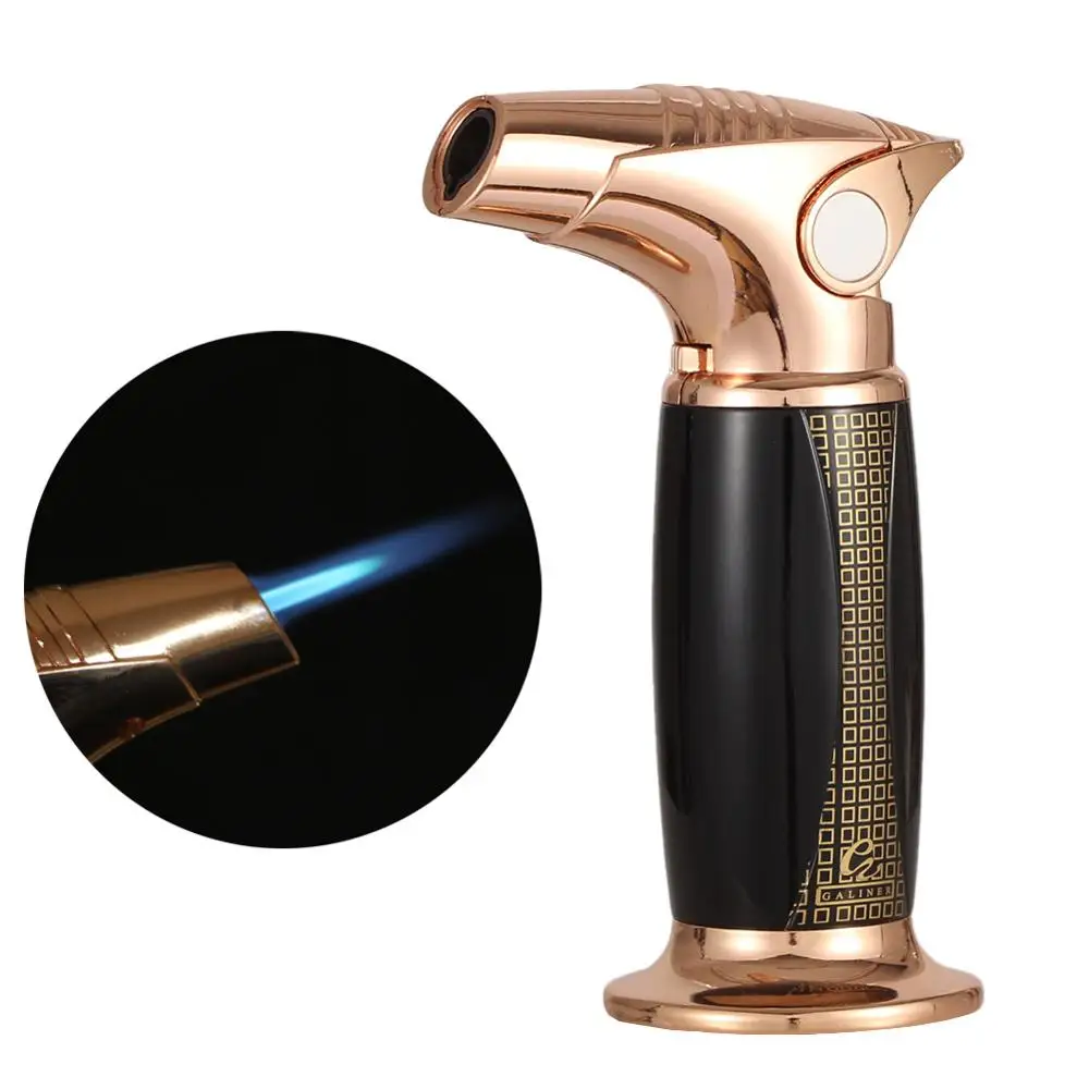 

GALINER Matel Cigar Lighters Gun 1 Jet Torch Lighter Portable Windproof Big Cigarette Lighter Gas Bunner Lighters W/ Gift Box