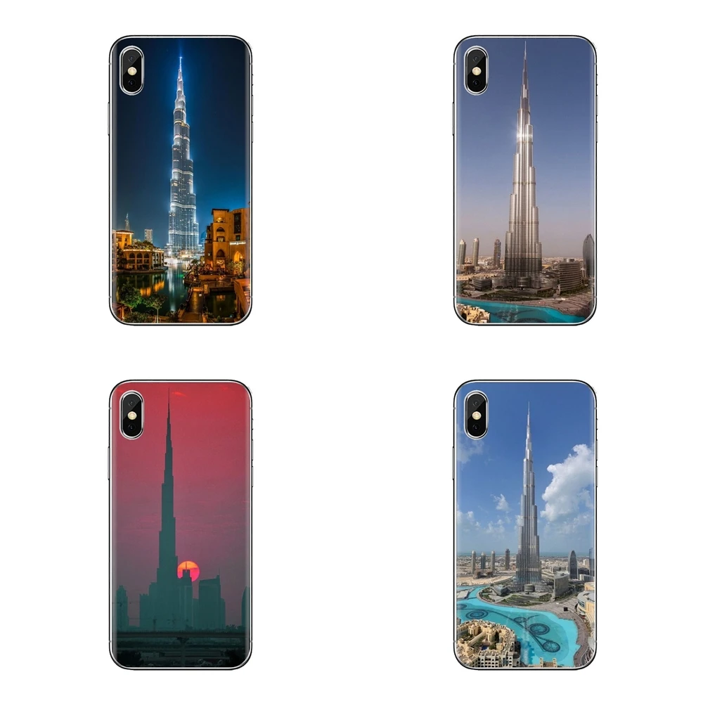 For Xiaomi Mi6 Mi 6 A1 Max Mix 2 5X 6X Redmi Note 5 5A 4X 4A A4 4 3 Plus Pro Mobile Phone Case Burj Khalifa Tower building Dubai |