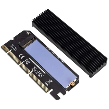 

M.2 Nvme Ssd Ngff to Pcie 3.0 X16 Adapter M Key Interface Card Full Speed Black