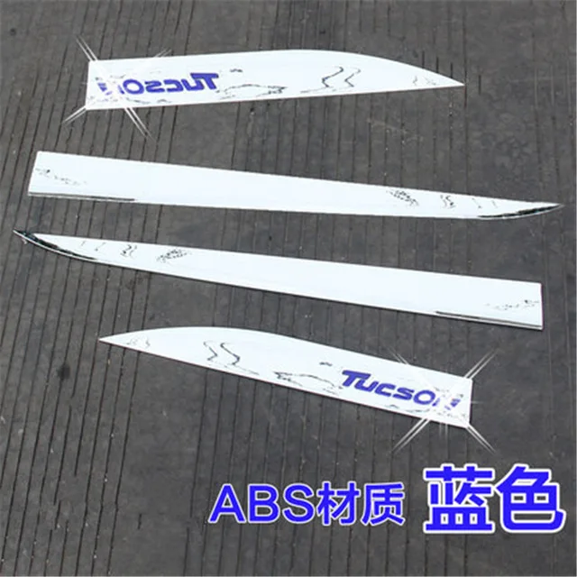 Лаванда Высокое качество ABS хромированный корпус боковые молдинги Боковая дверь украшение автомобиля Стайлинг для hyundai Tucson Топ - Цвет: Лаванда