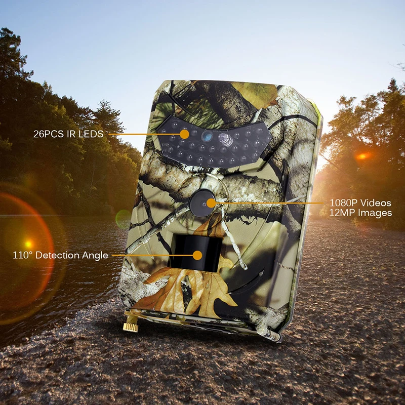 

1080P 12MP HD Outdoors Trail Camera Video Wildlife Infrared Night Vision Durable