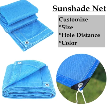 

Blue Shading Nets Home Use Anti-UV Home Windows Sunshade Nets Terrace Balcony Privacy Safety Nets Sails Plants Care Covers