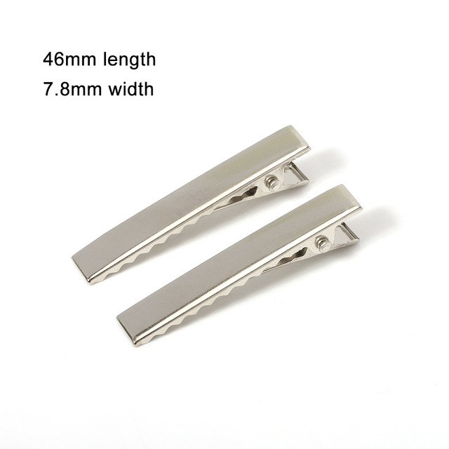 Metal Hair Alligator Clips 30mm/40mm/45mm/55mm/65mm/75mm/100mm Findings For DIY Jewelry Hair Style Tools Accessories