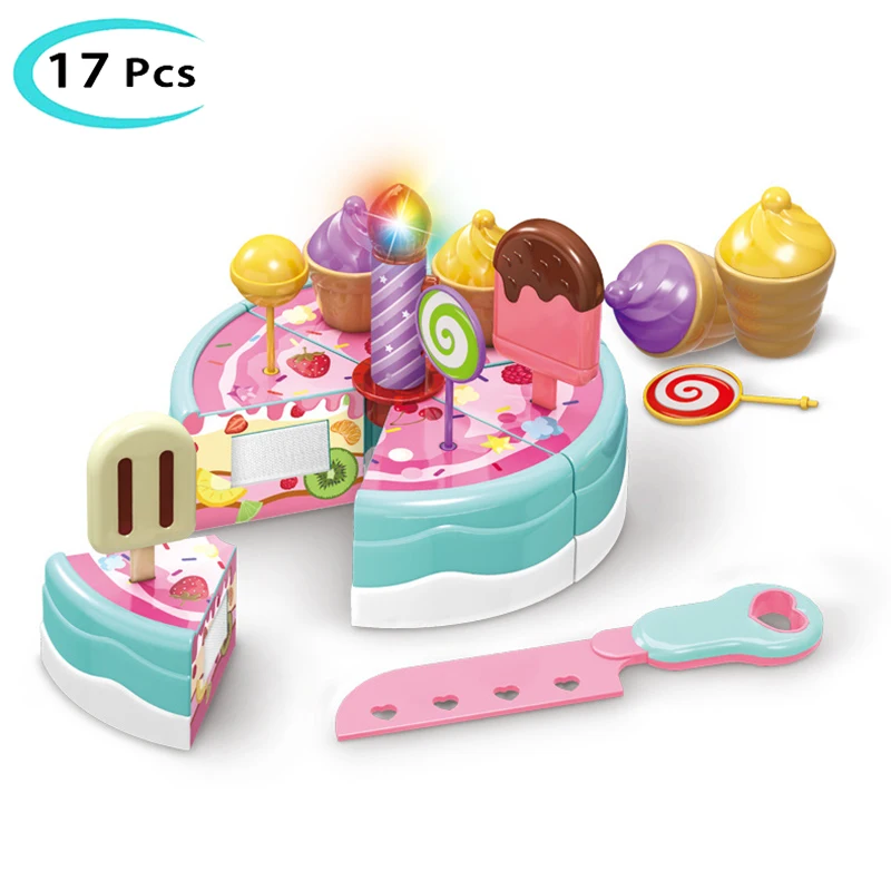 Детская игрушка в виде именинного торта, игрушечный торт, игрушка в виде именинного торта