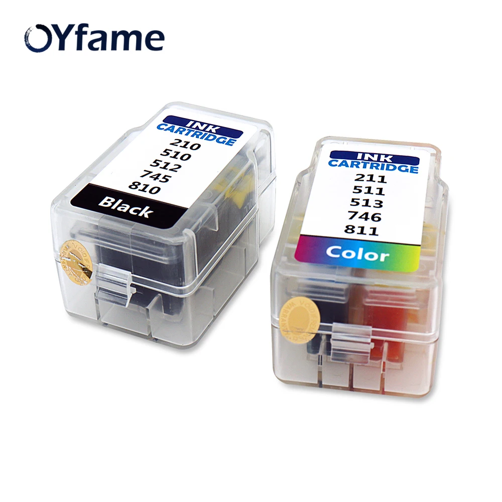 OYfame 810 811 картридж с чернилами для Canon 210 211 510 511 512 513 745 746|Чернильные картриджи| |