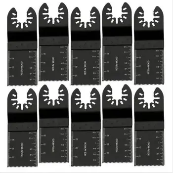 

Adeeing 10 Pcs 34mm Uiversal Multi Tool Saw Blades Carbon Steel Cutter DIY Tool