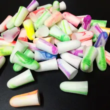 10 пар красочных мягких пенопластовых затычек для ушей шумоподавление путешествия спящий слуховой беруши JS11