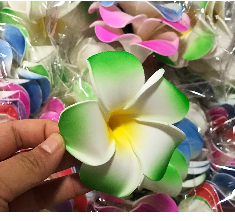 Manufacturers Direct Selling EVA Foam Model Plumeria Rubra Barrettes Hawaii Wreath Supporting Headdress YIGUOFENGQING Decoration