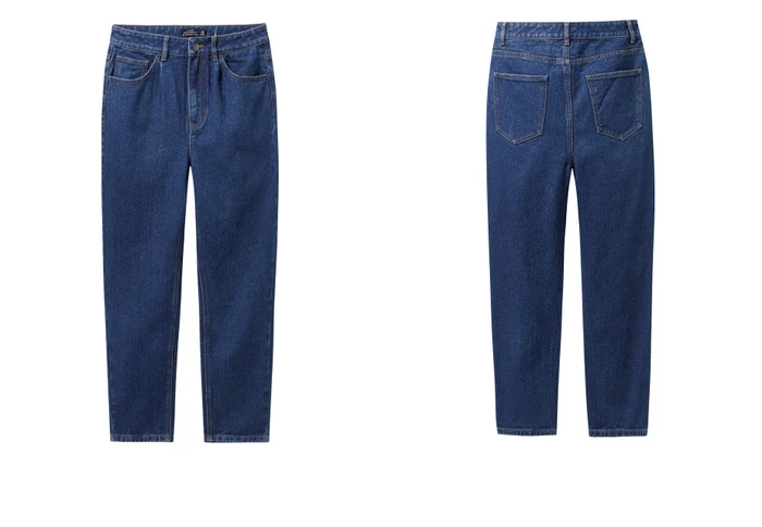 Giordano/женские джинсовые джинсы с пятью карманами, классический дизайн, высокая Длина по щиколотку, джинсовые джинсы, Disressed Spodnie Damskie 05429333
