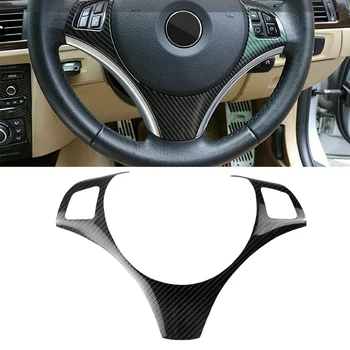 

Carbon Fiber Style Steering Wheel Decoration Cover Trim Frame Sticker for BMW 3 Series E90 E92 E93 2005-2012
