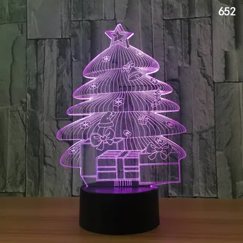 

Christmas Series- 3D Christmas Tree/ Hat/Santa Claus/ Modeling Night Light LED Lamp Home Decoration Gift