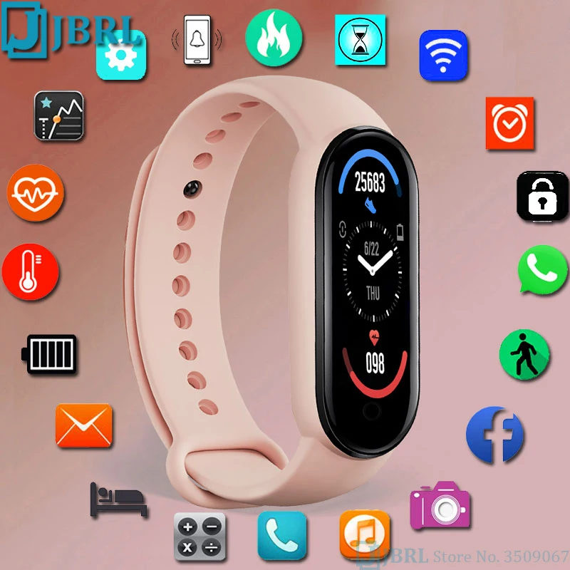 New M6 Smart Watch Women Men Smartwatch Electronics Smart Clock For Android IOS Fitness Tracker Sport Smart-watch Hours
