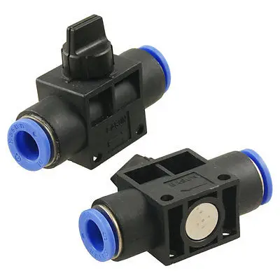 

2 Pcs 10mm to 10mm One Touch Fitting Pneumatic Connector Hand Valve