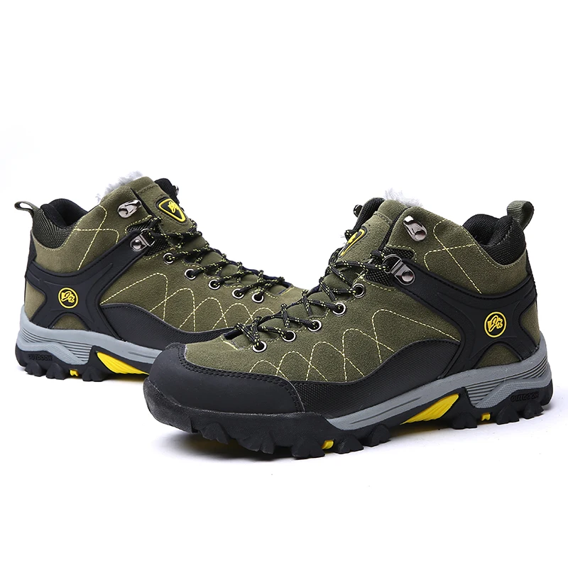 Новые зимние мужские ботинки на меху теплые рабочая обувь мужская модная