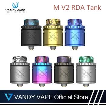 

Original Vandy Vape M V2 RDA Tank Atomizer 2ml Capacity Electronic Cigarette Fit for Vandyvape Mod Vape KIT