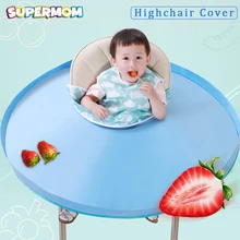 Детский чехол для стульев, портативный детский коврик для стола, водонепроницаемый коврик для кормления, блюдце для детей, анти-грязный нагрудник, аксессуары для кормления