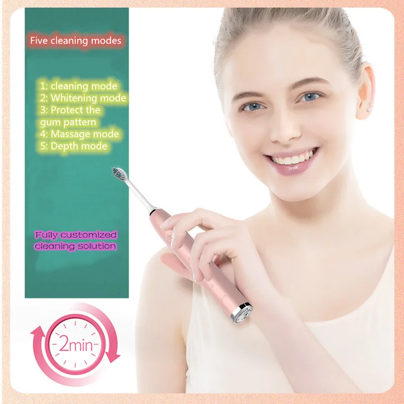 

Electric Toothbrush Sonic Toothbrush Top Quality Smart Chip Toothbrush Head Replaceable Whitening Healthy Best Gift !