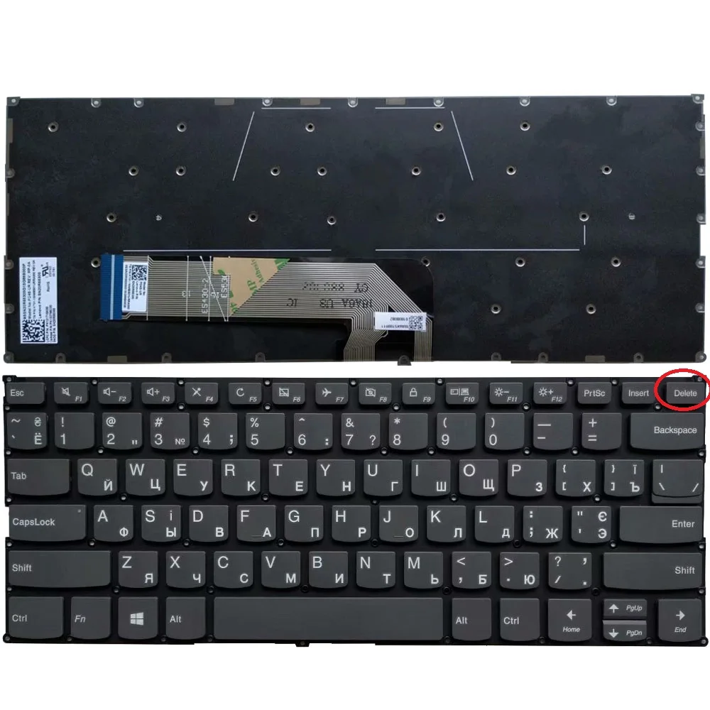 Новая русская клавиатура для LENOVO Air14 air15 YOGA 530 120S 11IAP RU Клавиатура ноутбука без