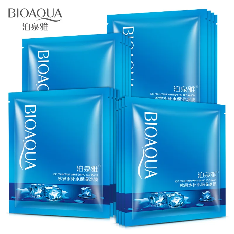 BIOAQUA Ледяной Фонтан отбеливающая маска для лица прохладная увлажняющая контроль