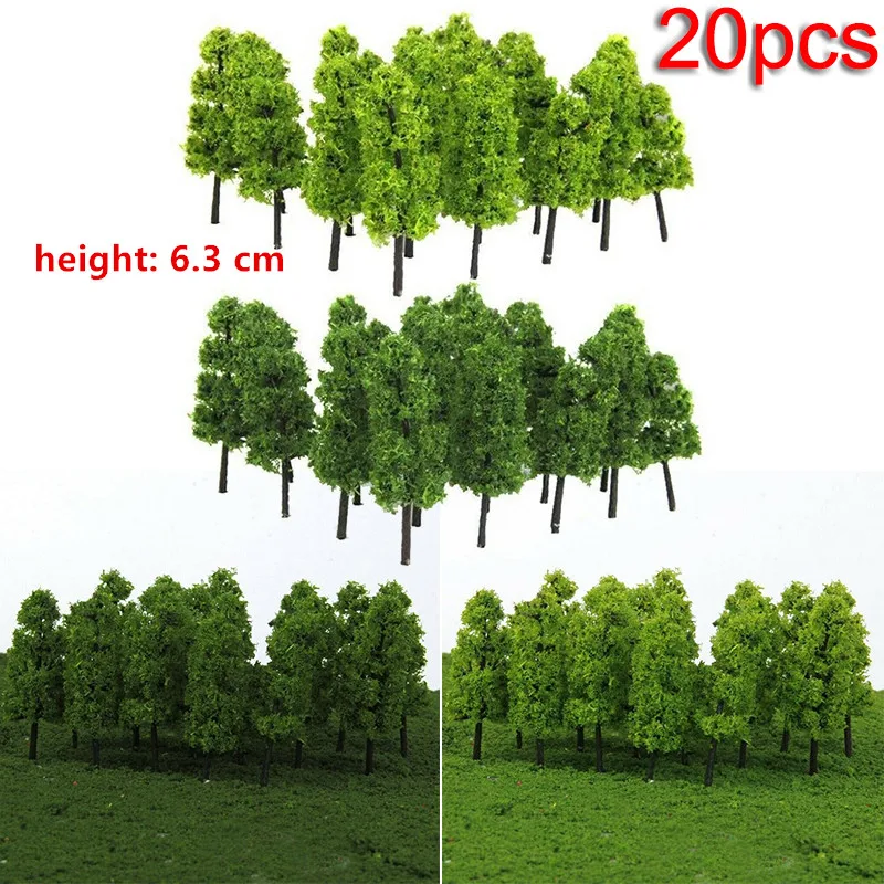 Trees Model Train Railroad Decor Scenery Landscape HO-OO Scale Building Static Grass Tufts Miniature Scenery Wildflowers Flower 