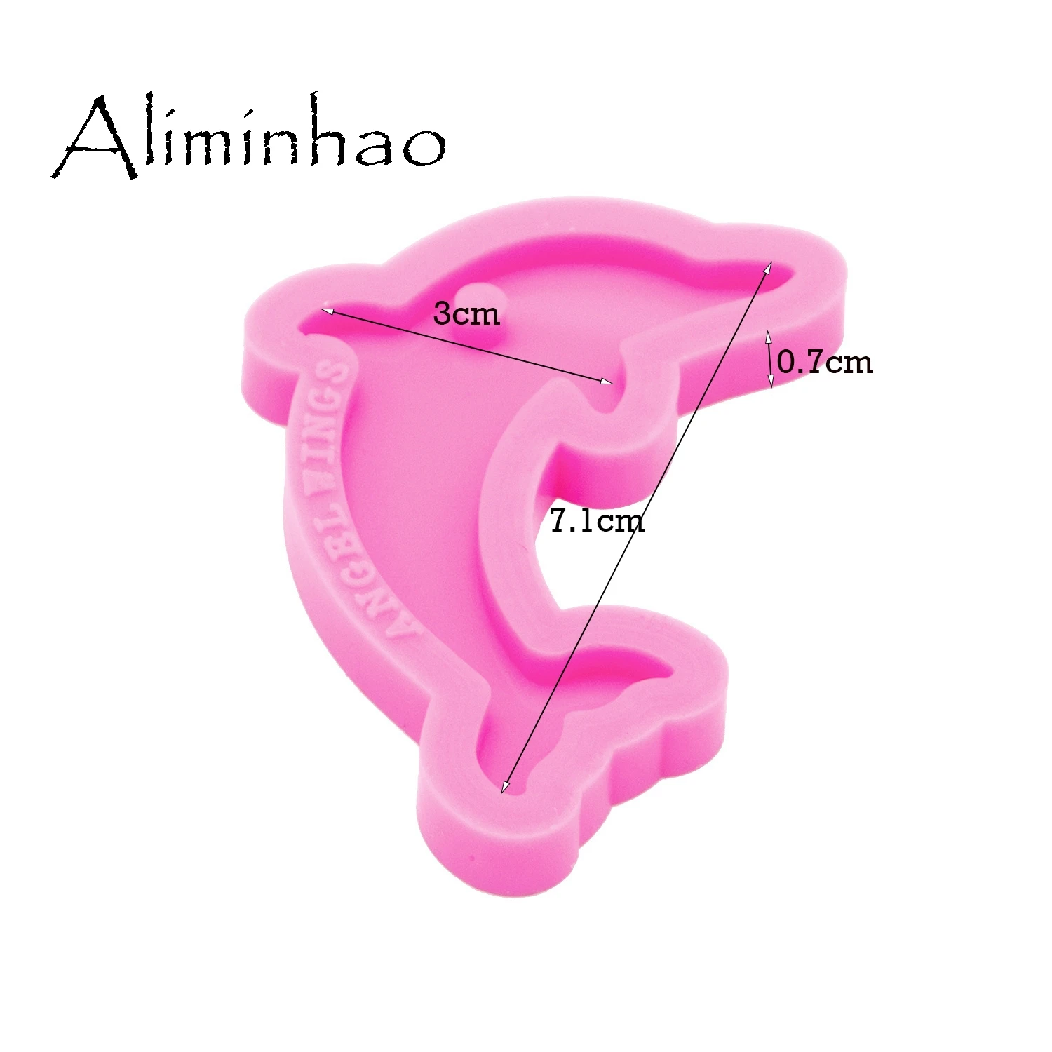 DY0265 Shiny Dolphin Silicone Molds DIY Epoxy Resin Craft Keychains Mould-Chocolate Fondant Cake Mould Silicone Mold