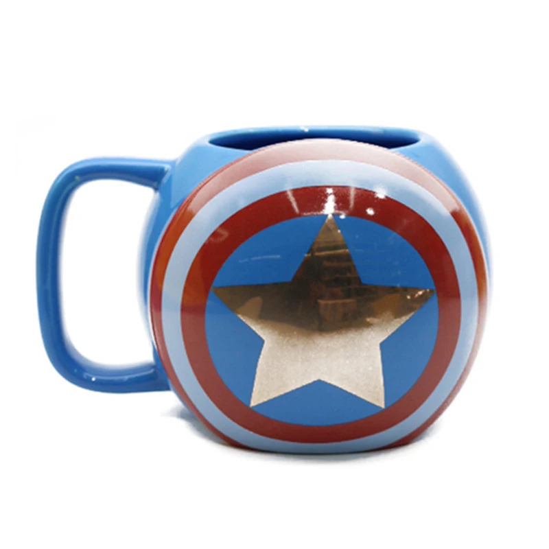 2 Креативные кофейные кружки Marvel, Мстители, чайные чашки и кружки, Бэтмен, Тор, Супермен, Железный человек, Халк, Человек-паук, Капитан Америка, керамическая чашка - Цвет: 2