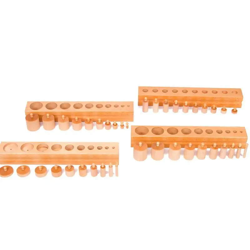 

Industry Montessori Early Educational Teaching Aid Industry Version Socket Cylinder Infants Children Sensory Toy