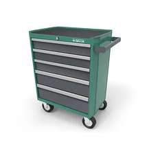 SATA 95121 для Инструм.Тележка( 680x458x860) 5 выдвиж. лотков.практическое многофункциональ Ящик металлический для инструментов