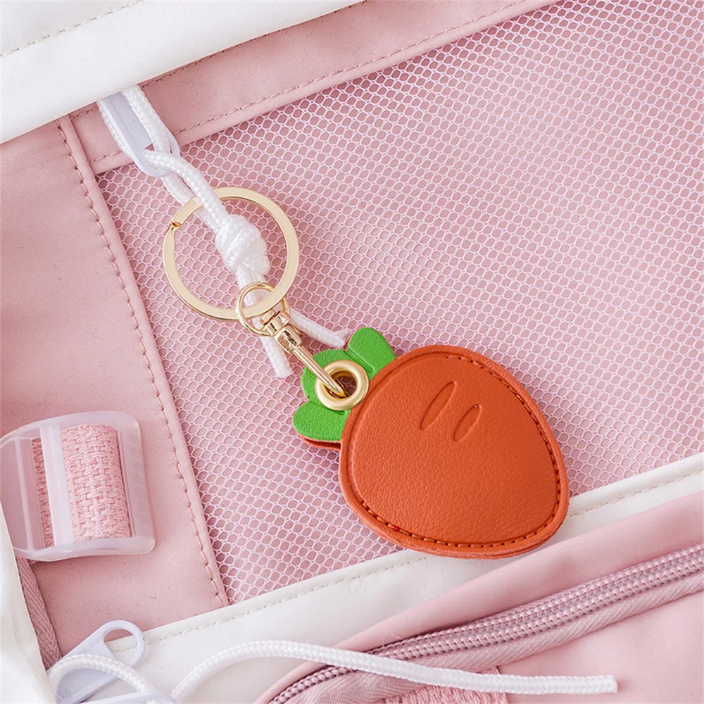 Card Holder Leather Key Ring Personality Access Control Card Cover Case Key Chain Access Card Bag Pendant Cartoon Keychains Keyfob