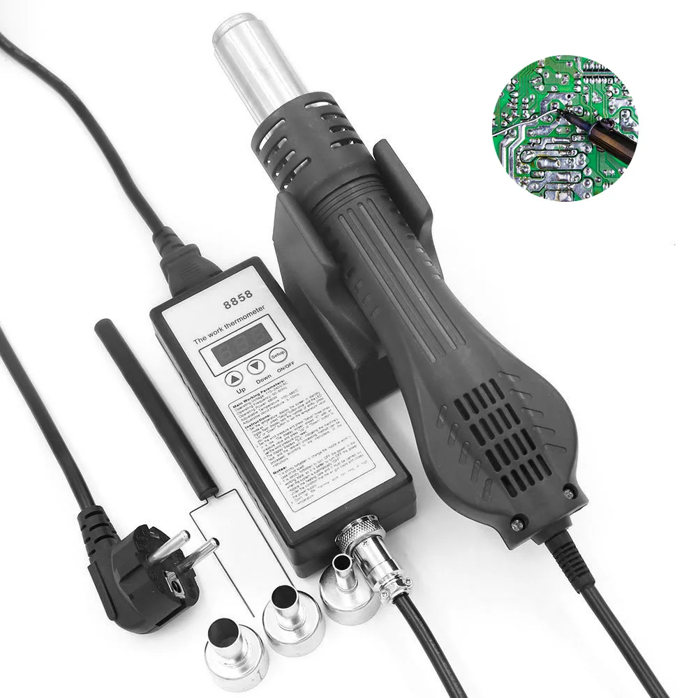 220V припоя горячего воздуха вентилятор паяльная станция Портативный тепла сварочные инструменты LB88