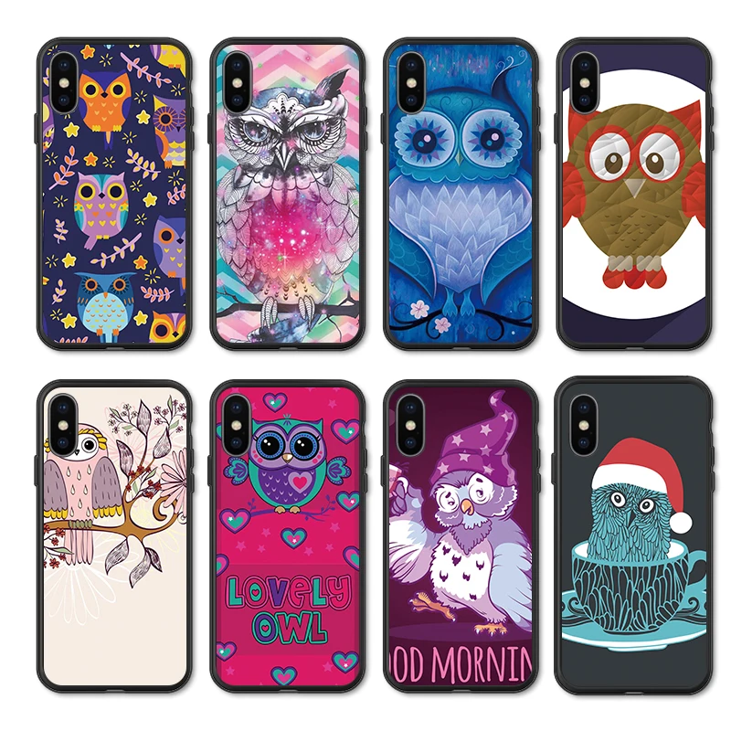 Cartoon Owl Chouette Eule Gufo Anime Silicone Soft Phone Shell Case For iphone 11 PRO X XS Max XR 7 8 6 5 6s Plus TPU Cover | Мобильные